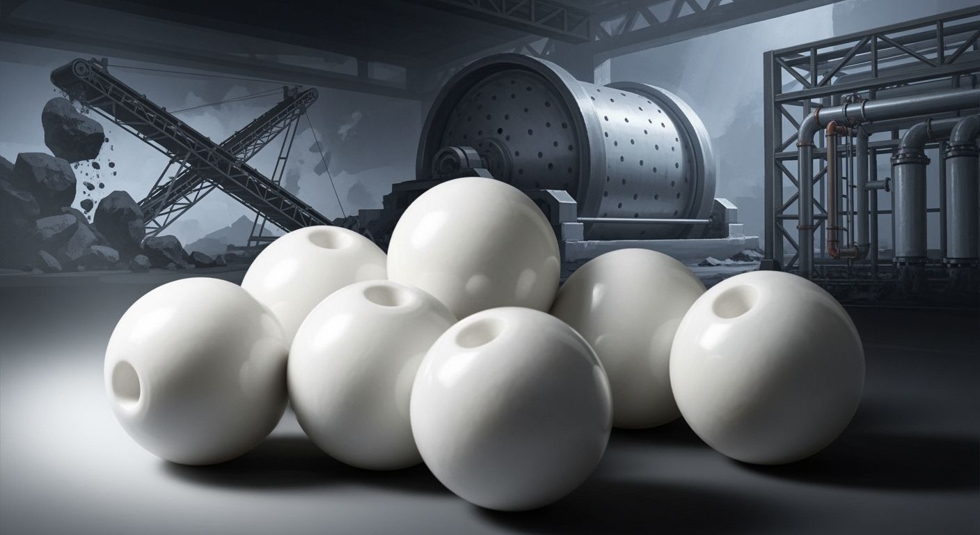 What are alumina ceramic beads and their main industrial uses?